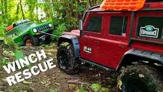 RC Crawler 1/10 Group Winch Rescue - Defender | Hilux | Jimny | Scout II