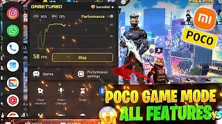 POCO Game Mode Free Fire 🔥 | No Lag + High FPS Gaming Settings | POCO Game Turbo Setting FOR BGMI🤯