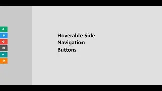 [HTML/CSS] Hoverable Side Navigation Button