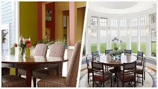 75 Multicolored Floor And Orange Floor Dining Room Design Ideas You'll Love ⭐️