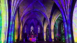Illumination int&eacute;rieure &eacute;glise Saint Martin de Biscarrosse Bourg No&euml;l 2025 🌟