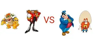 mugen Dr eggman/Bowser vs peg-leg pete/Yosemite sam part 2/2