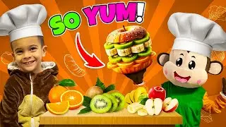 Fun and Educational Cooking Adventure with Monkey & Lucas at McFruit McDonald&rsquo;s |Kids&rsquo; YouTube Video