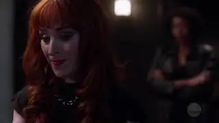 Supernatural 13x19 Rowena meets the reaper (Billie).