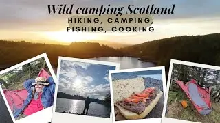 Solo Wild Camp,Galloway Forest | Hammock Setup, Fishing, Fire-Cooked Steaks & Rainy Night Adventure 
