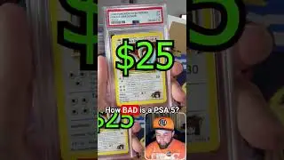 How Does PSA Grade Card Dimples Wrinkles? #pokemoncards #psa #psagrading #gradedcards #psa5 #pokemon