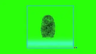 Green screen finger print scan effect