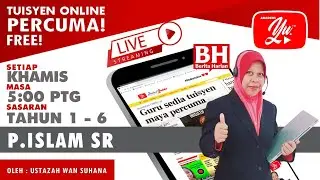 🔴 [LIVE] P. ISLAM SR, MARI BERSYUKUR OLEH USTAZAH WAN SUHANA #ALLINONE #209 #TUISYENPERCUMA