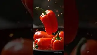 Charred Shishito Peppers in Golden Light