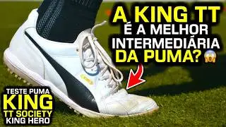 MELHOR que a Puma King Match TT? 🤔 - Teste chuteira society Puma King TT (Puma King Hero)