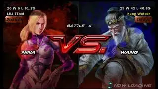 Tekken 6 Nina Williams VS Wang Jinrel HD Ranking Match