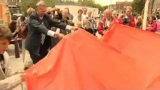 Feest einde rioleringswerkzaamheden in De Kooi Leiden Noord