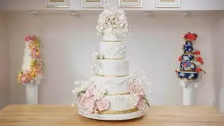 How a Sugar Artist Crafts a 5-Tier Wedding Cake 🎂😱 | Handcrafted Masterpiece