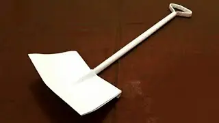 DIY - Как сделать лопату из бумаги | Изготовление лопаты