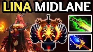 🔥 LINA MID MAGIC BUILD IS META ?! BURST DAMAGE | DOTA 2 🔥