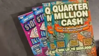 2 Tickets Each - $20 Quarter Million Cash and $100 Million Diamond Dazzler - NJ Lottery