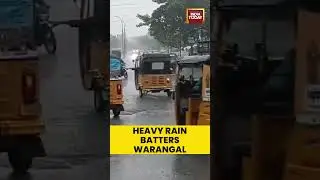 Heavy Rain Batters Warangal | Low-Lying Areas Submerged, Traffic Hit
