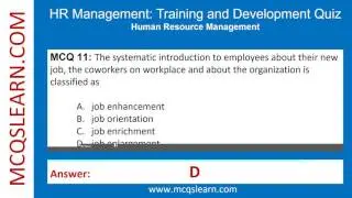 Training Development MCQ Question Answer PDF | Training Development Notes | Class 9-12 Ch 6 MCQs App