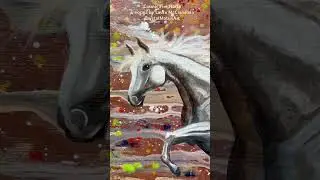 Cosmic Fire Horse #pohoiki #bigislandhawaii #livepainting #firehorse #chinesenewyear2026