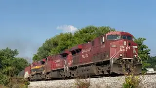 CP ES44AC 8886 w/ KCSM Power Leads CSX B820-12 on 6/13/24