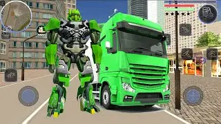 Robot Truck Transformer US Police - Robot War Game - Android Gameplay