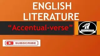 English Literature | Literary Term | Accentual-verse