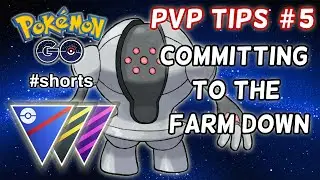 Pokemon GO PvP Beginner Tips #5 | Committing to the FARM DOWN | Pokemon GO Battle League PvP #shorts
