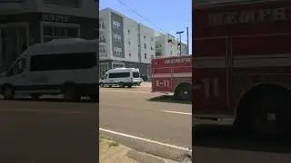 Memphis Fire Department responding to an apartment fire on Madison Avenue