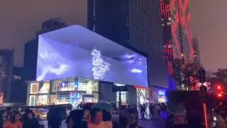 The stunning 3D display in Chengdu from LianTronics in Shenzhen, China