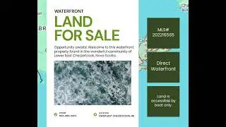 Waterfront Land for Sale!