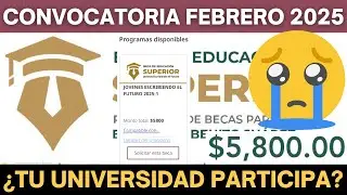 ¿Cómo Saber SÍ tu Universidad Participa? Beca Jóvenes Escribiendo el Futuro Febrero 2025-I