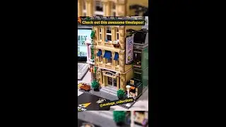 Lighting up the LEGO Police Station Timelapse! #shorts