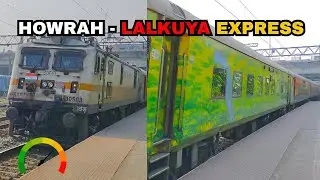 Howrah Lalkuya Express Skipping Bally Railway Station At High Speed!