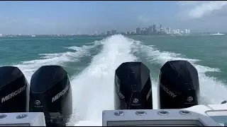 Tideline Boats 365 Offshore Powercat With Quad Mercury Outboards, 1200 HP!