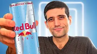 Experimentei o NOVO RED BULL ZERO (sem a&ccedil;&uacute;car) 
