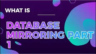 Database Mirroring Part 1 - #sqlserver #sqlserver2019 #sqltraining #sqltutorial #sqlforbeginners