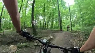 Riding and Failing to ride the expert jumps at Gnomewood Skills Park