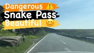 Driving through the scenic snake pass A57 Sheffield Manchester 😊