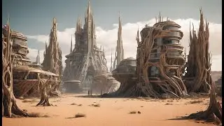 Alien Desert City Concept Art