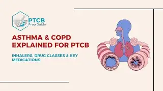 Asthma & COPD Explained for PTCB | Inhalers, Drug Classes & Key Medications (High-Yield Review)
