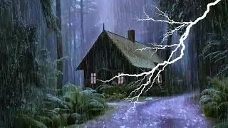 HEAVY RAIN AND THUNDER SOUNDS 🌧️ DEEP SLEEP | Thunderstorm for Sleeping -sothing rain drops# 6