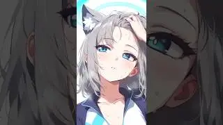 my abydos student lifts her bangs #hanasq #bluearchiveedit #bluearchiveglobal #anime