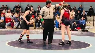 Willow Liles 1-19-26 Porter Ridge Middle School Wrestling (Wrestling) Match 2- Monroe, NC (12 yo)
