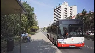 Czech Republic, Prague ride with bus 121 from Na Strži to Nádraží Krč