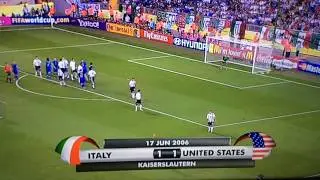 Italy vs usa World Cup 2006 Group E
