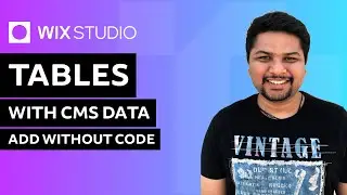 CMS Tables in Wix Studio | Wix Studio Tutorial
