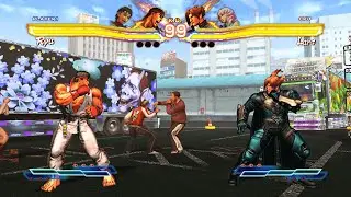 Ryu & Sakura vs Lars & Alisa (Hardest AI) - Street Fighter X Tekken.