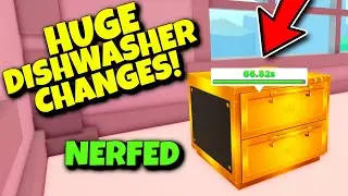 The MASSIVE Dishwasher Changes This UPDATE! My Restaurant Roblox