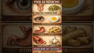 Food As Medicine 🍎 | Best Foods for Eyes, Heart, Stomach & Prostate #Shorts