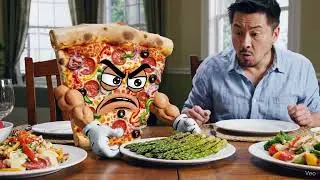 Jealous Pizza Slice 😂🍕 #PizzaLove #FoodFun #ComedyShorts